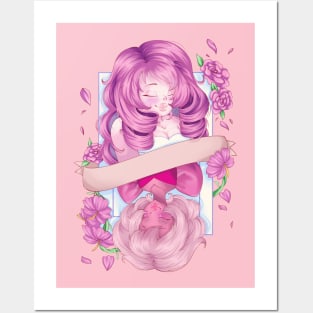 Rose and Pink back Posters and Art